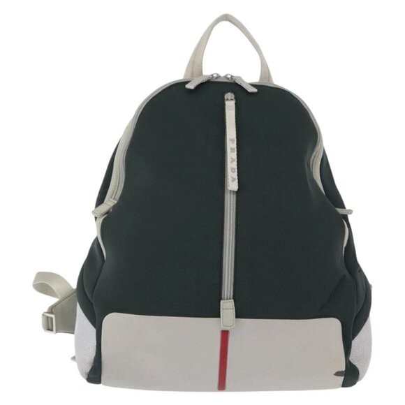 PRADA Sports Backpack Nylon Gray Auth BA7498 main image 10
